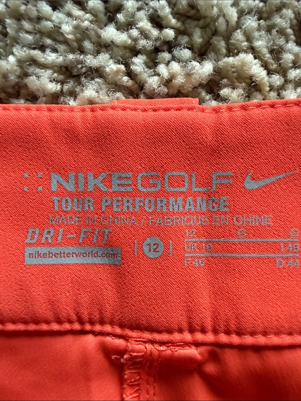 Nike Orange Women's Casual Shorts - Picture 2 of 4